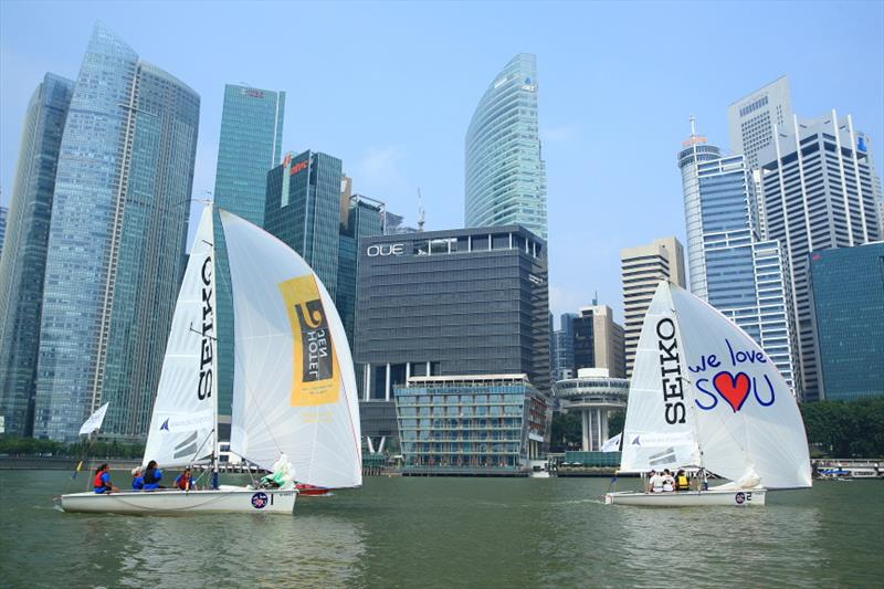 Day 2 of the Asia Pacific Student Cup photo copyright Howie Choo taken at Singapore Sailing Federation and featuring the SB20 class