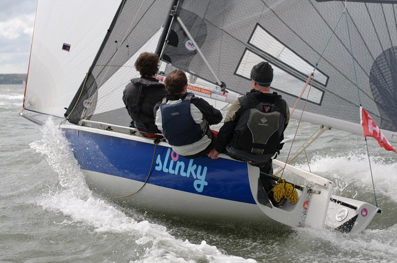 SB20 Slinky on day 5 of the Helly Hansen Warsash Spring Series photo copyright Iain McLuckie taken at Warsash Sailing Club and featuring the SB20 class