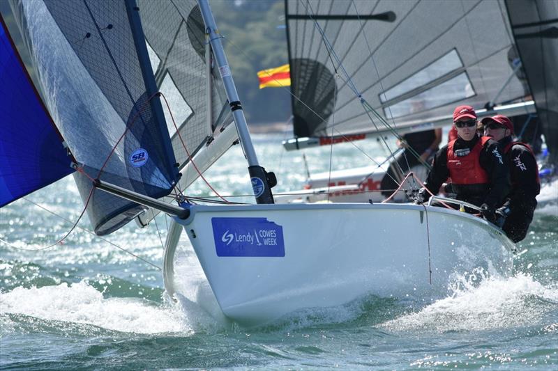 Porco Rosso, helmed by young Hobart sailor Elliott Noye finished a close second in the Cowes Week SB20 Grand Sla photo copyright Jane Austen taken at Royal Yacht Squadron and featuring the SB20 class