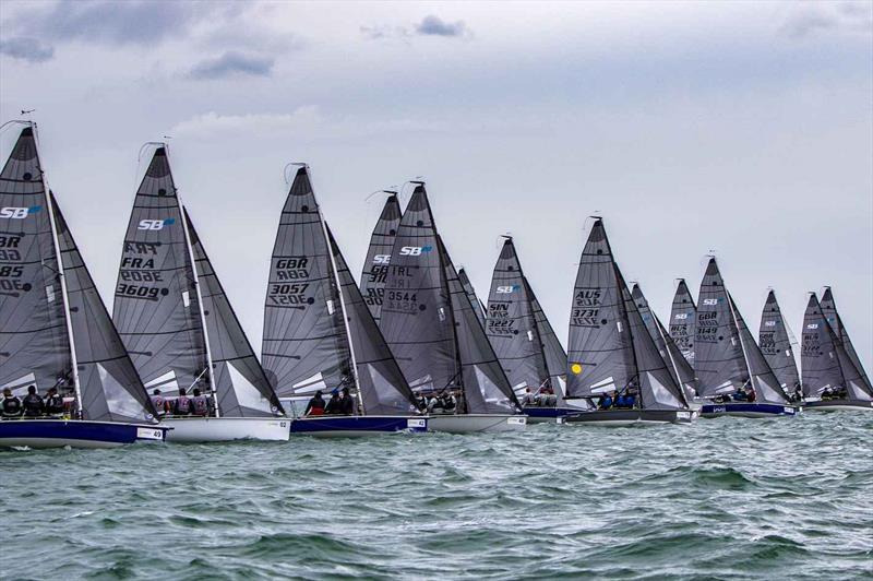 SB20 Worlds at Cowes day 3 photo copyright Jennifer Burgis taken at Royal Yacht Squadron and featuring the SB20 class