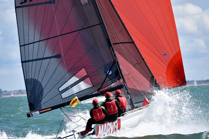 SB20 Marvel sailing in Cowes photo copyright Jane Austin taken at Royal Yacht Squadron and featuring the SB20 class