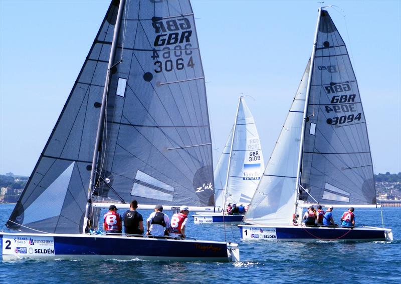 British Keelboat League in Torbay photo copyright Nigel Vick taken at Royal Torbay Yacht Club and featuring the SB20 class