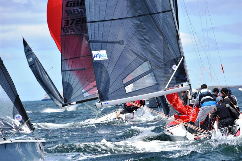 2018 SB20 Pre-Worlds - Day 2 photo copyright Jane Austin taken at Royal Yacht Club of Tasmania and featuring the SB20 class