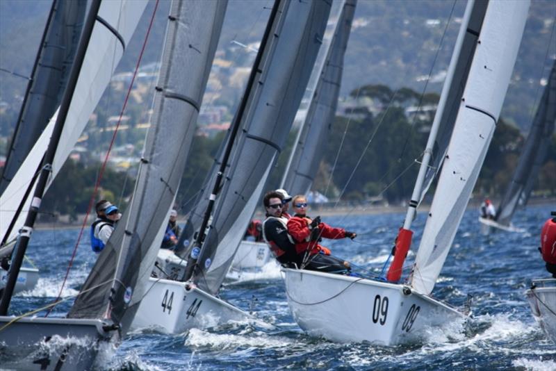 SB20 Pre-Worlds in Hobart - Final day photo copyright Jane Austin taken at Royal Yacht Club of Tasmania and featuring the SB20 class