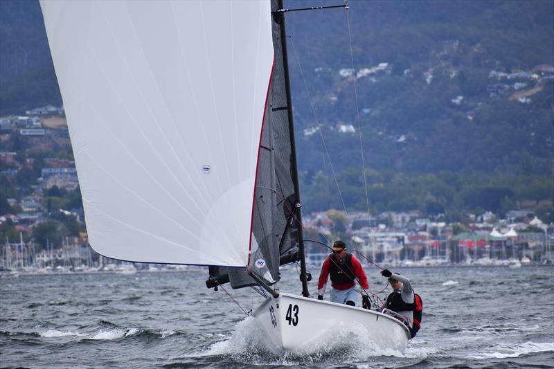 Karabos wins the 2024 SB20 Tasmanian Championship photo copyright Jane Austin taken at Bellerive Yacht Club and featuring the SB20 class