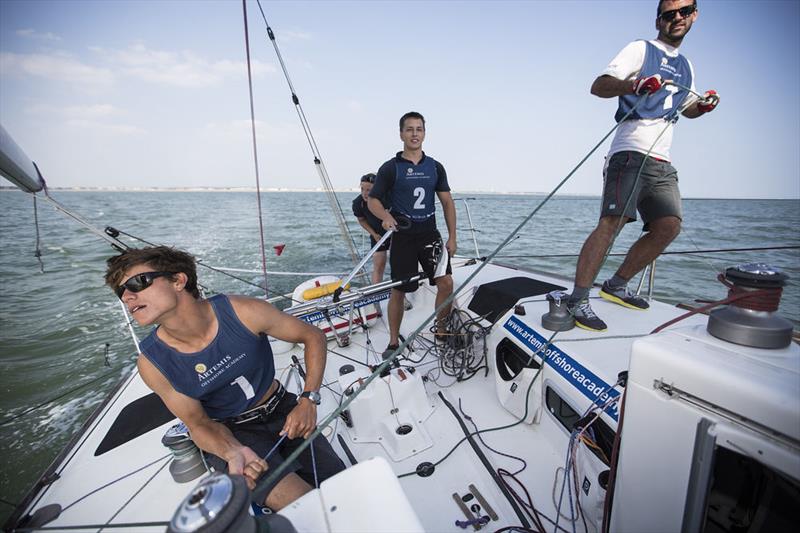 Artemis Offshore Academy candidates are put to the test out on the water photo copyright Lloyd Images taken at  and featuring the Figaro class
