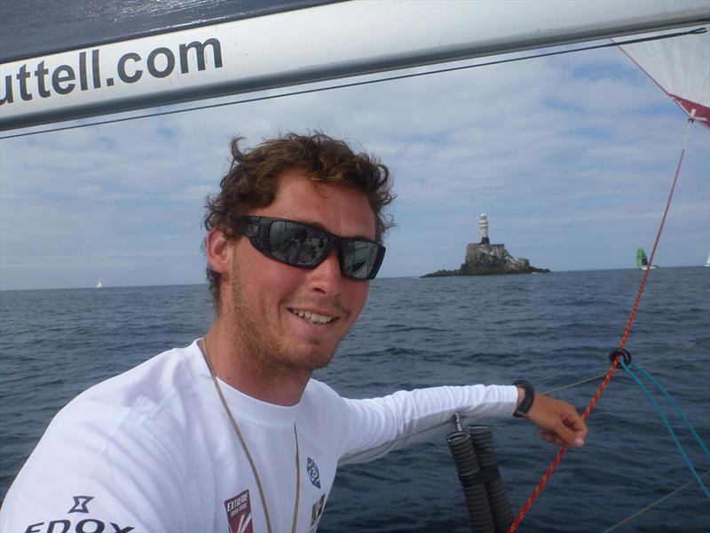 GAC Pindar skipper Jack Bouttell rounds Fastnet Rock for the sixth time in Leg 2 and his first time solo photo copyright Artemis Offshore Academy taken at  and featuring the Figaro class