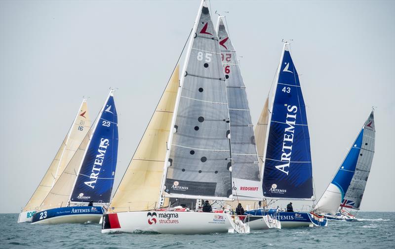 The Academy's five Alumni sailors have all secured outside title sponsors for the 2015 Figaro season - an encouraging step forward for British solo sailing photo copyright Lloyd Images taken at  and featuring the Figaro class
