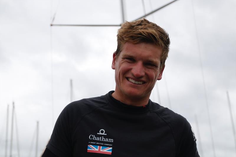 Top British finisher Sam Matson after leg 2 of La Solitaire Bompard Le Figaro photo copyright Artemis Offshore Academy taken at  and featuring the Figaro class