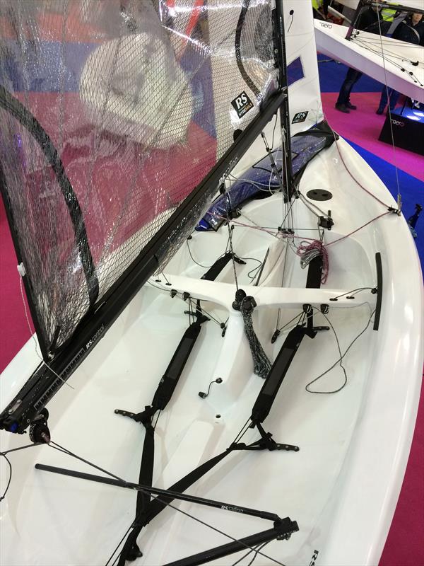 New deck RS200 photo copyright RS Sailing taken at RYA Dinghy Show and featuring the  class