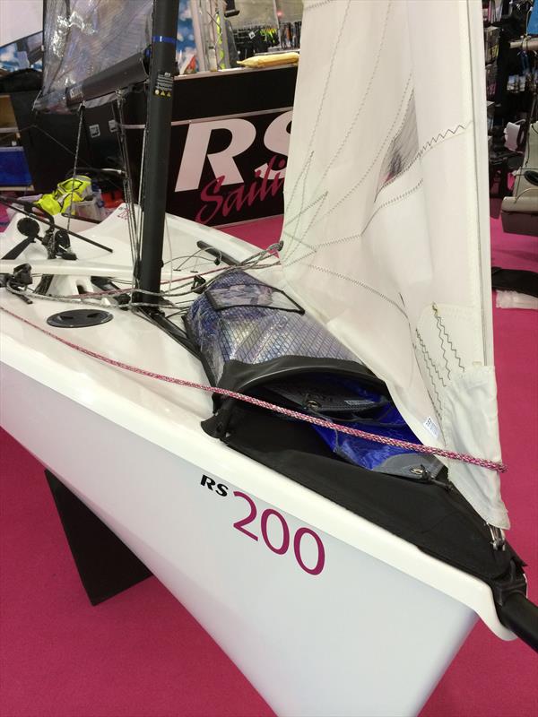New deck RS200 photo copyright RS Sailing taken at RYA Dinghy Show and featuring the  class