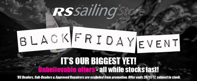 RS Sailing Store Black Friday Event photo copyright RS Sailing Store taken at  and featuring the  class