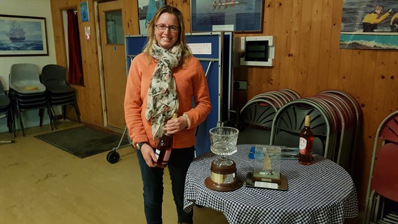 Penny Yarwood wins the 2017 Lightning 368 Travellers' Series photo copyright Simon Hopkins taken at West Oxfordshire Sailing Club and featuring the Lightning 368 class
