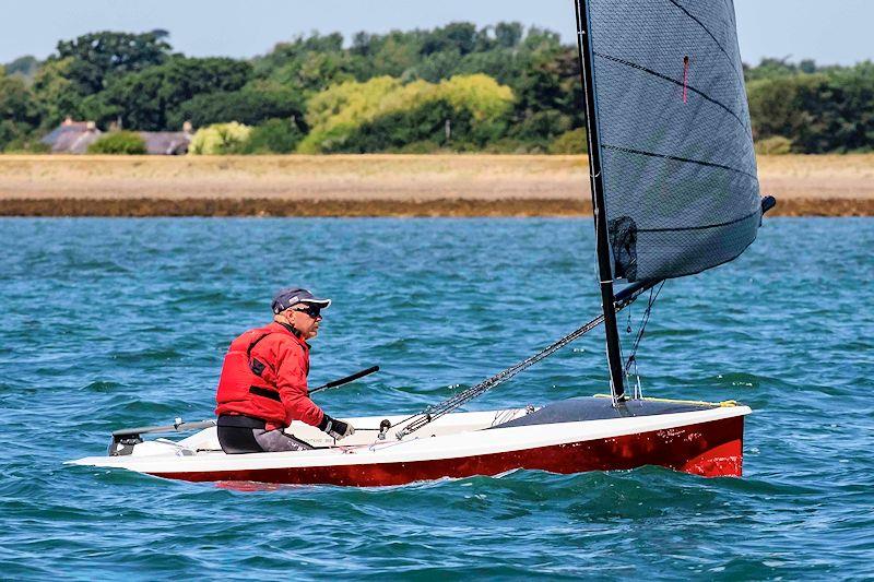 Tony Jacks - a focus of concentration - at the Noble Marine Lightning 368 Sea Championship at the Lymington Dinghy Regatta photo copyright Tim Olin / www.olinphoto.co.uk taken at Royal Lymington Yacht Club and featuring the Lightning 368 class