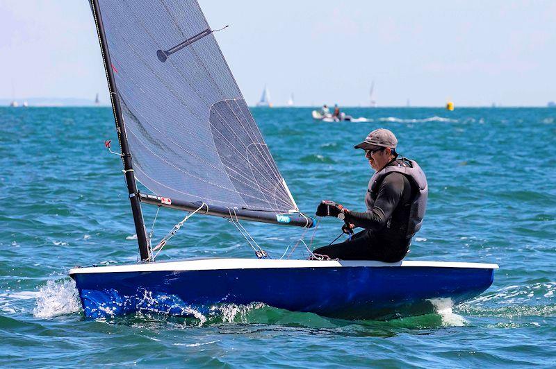 Duncan Cheshire heads upwind at the Noble Marine Lightning 368 Sea Championship at the Lymington Dinghy Regatta photo copyright Tim Olin / www.olinphoto.co.uk taken at Royal Lymington Yacht Club and featuring the Lightning 368 class
