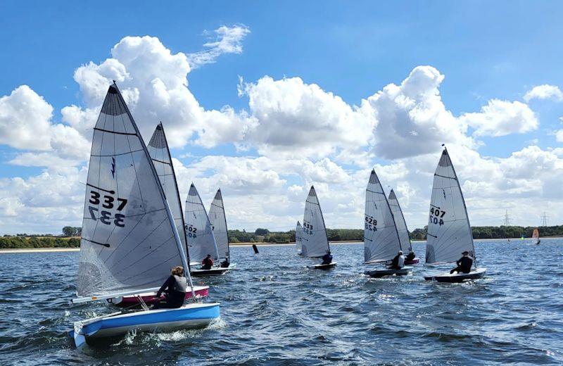 Keen racing in breezy conditions - Lightning 368 Inland Championship at Oxford photo copyright Andy Nicoll taken at Oxford Sailing Club and featuring the Lightning 368 class