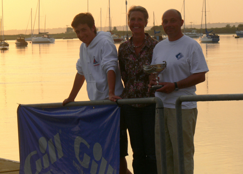 The Fulford family with the Clyde Cup after the Loch Long championships at Aldeburgh photo copyright Jimmy Robinson taken at Aldeburgh Yacht Club and featuring the Loch Long One Design class