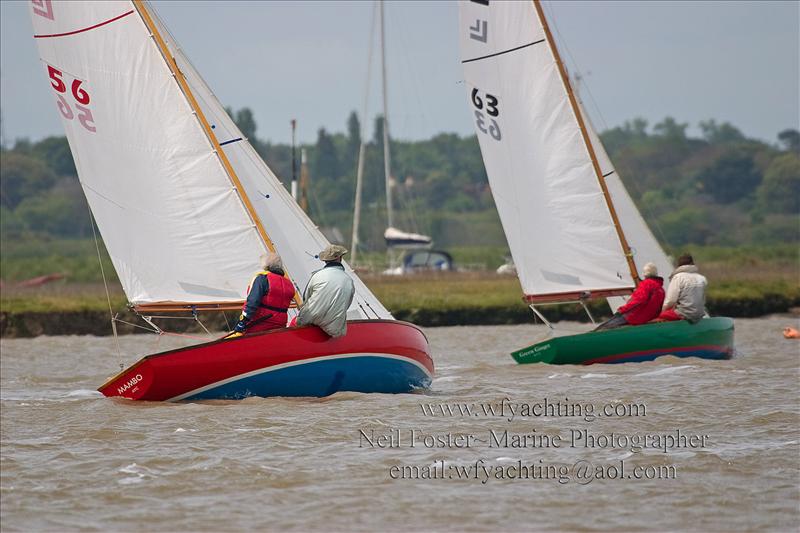 Summer series on a blustery River Alde photo copyright Neil Foster / Waterfront Yachting taken at Aldeburgh Yacht Club and featuring the Loch Long One Design class