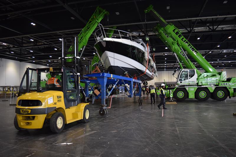 Boats arrive ahead of the London Boat Show 2016 - photo © London Boat Show