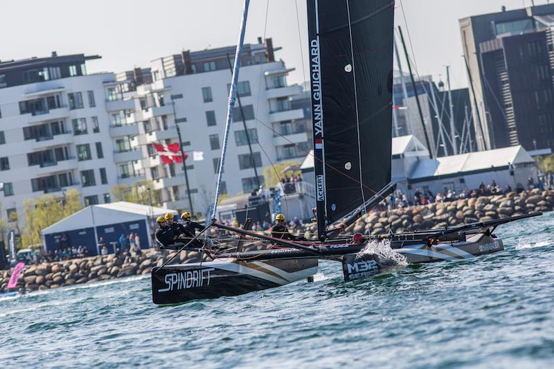 Spindrift racing M32 set for the 2017 World Match Racing Tour photo copyright Anne Shannon / Spindrift racing taken at  and featuring the M32 class