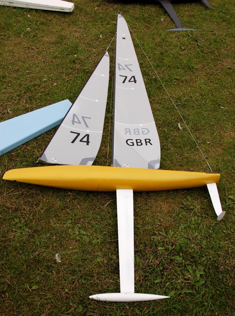 Mike Cook's interesting ROCKET design with a T foil on his rudder photo copyright Roger Stollery taken at Fleetwood Model Yacht Club and featuring the Marblehead class