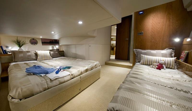 Riviera 43 Open Flybridge guest cabin photo copyright Riviera Studio taken at  and featuring the Marine Industry class