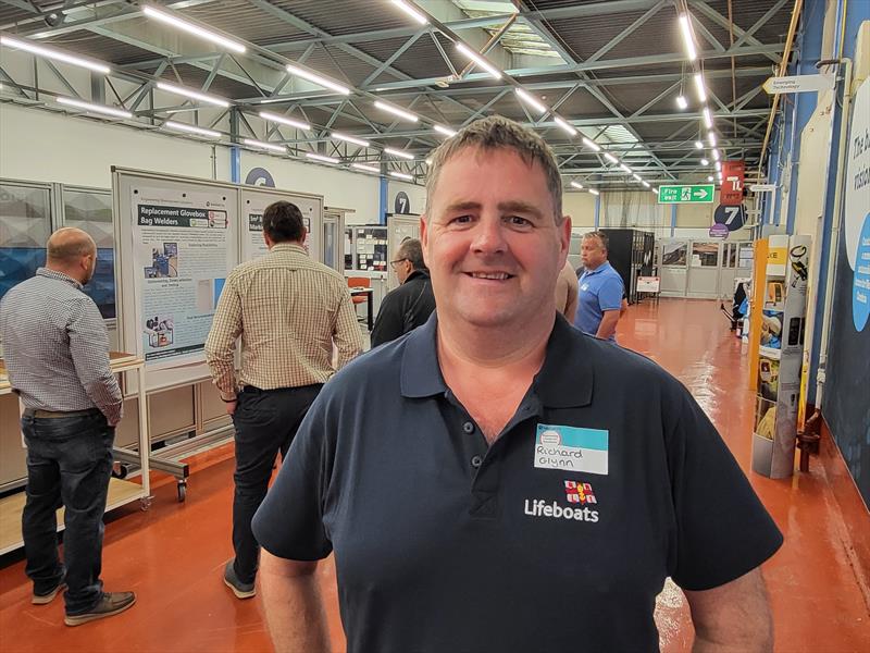 Richard Glynn, RNLI Station Mechanic at Workington, on the visit to Sellafield's Engineering Centre of Excellence at Cleator Moor, Cumbria photo copyright RNLI taken at  and featuring the Marine Industry class