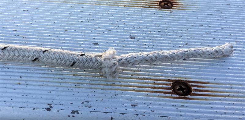 Untidy end on a rope - photo © Marlow Ropes