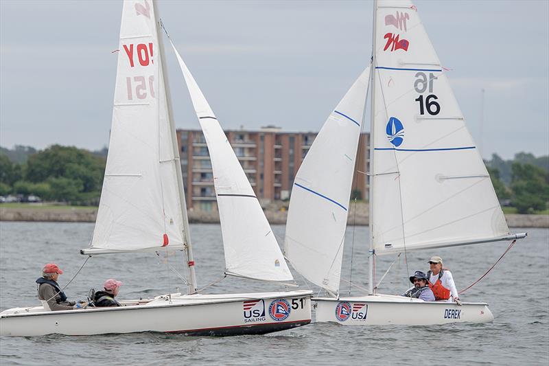 Martin 16 1st and 2nd places at the Clagett Regatta-US Para Sailing Championships Winner right Carwile LeRoy and Doug Horsey photo copyright Clagett Regatta - Andes Visual taken at  and featuring the Martin 16 class
