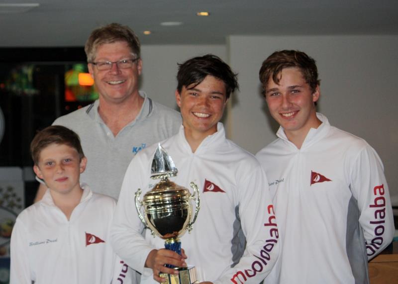 Mooloolaba Yacht Club took home the Youth perpetual trophy at the Queensland Match Racing Championship photo copyright Tracey Johnstone taken at Mooloolaba Yacht Club and featuring the Match Racing class