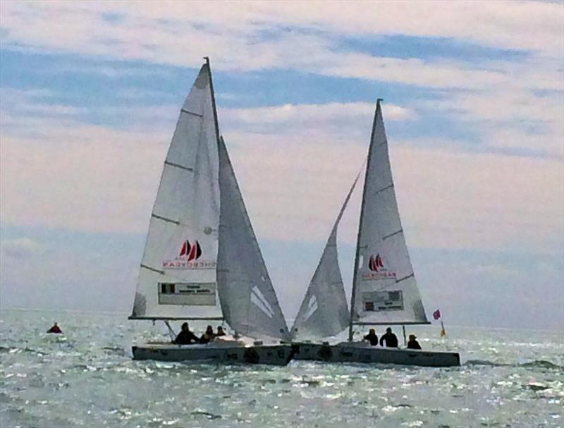 GBR team at the Blind Match Racing Worlds photo copyright Blind Sailing taken at Sheboygan Yacht Club and featuring the Match Racing class