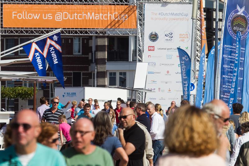 Crowds gather on day 4 of the Dutch Match Cup  photo copyright Robert Hajduk / AWMRT taken at  and featuring the Match Racing class