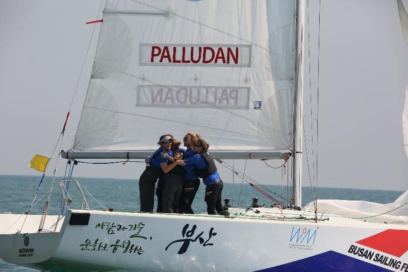 Team Ulrikkeholm were fourth in Busan but secured the 2014 WIM Series title photo copyright Kim Wolf / WIM Series taken at  and featuring the Match Racing class