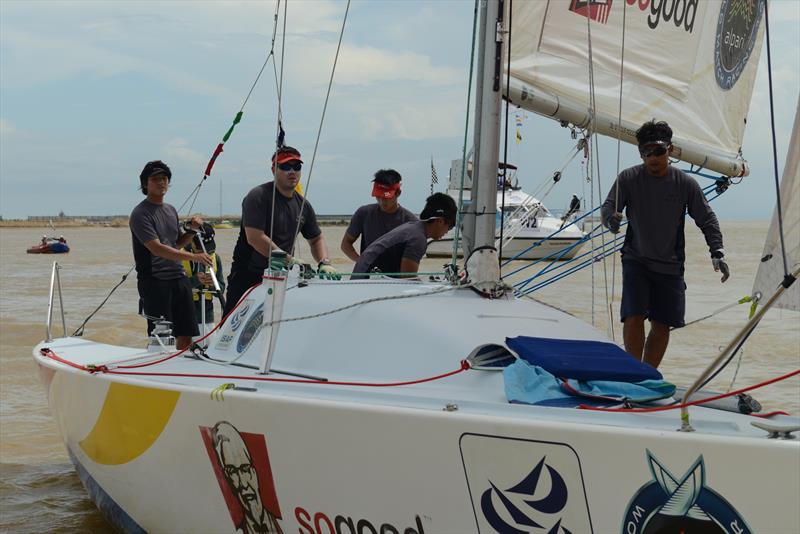 Maximilian Soh and his team on day 3 of Monsoon Cup Terengganu photo copyright Monsoon Cup Terengganu taken at  and featuring the Match Racing class