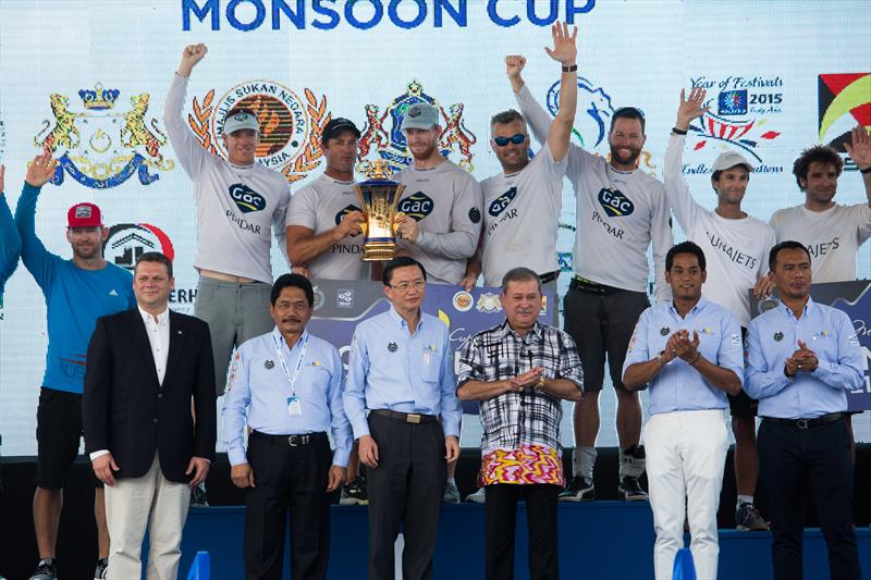 Ian Williams and his GAC Pindar team wins the Monsoon Cup Malaysia and the 2014 Alpari World Match Racing Tour - photo © Robert Hajduk / AWMRT