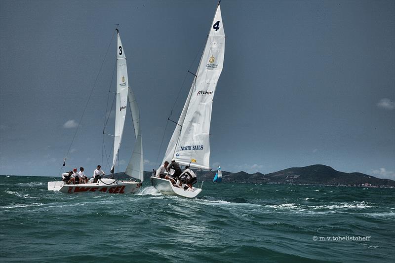 Matchrace Thailand day 3 photo copyright M V Tchelistcheff taken at Royal Varuna Yacht Club and featuring the Match Racing class