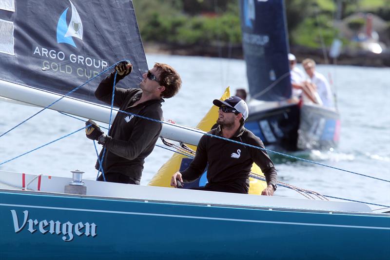 Keith Swinton beat World No.1 Ian Williams to book his place in the Semi Finals at the Argo Group Gold Cup photo copyright Charles Anderson / RBYC taken at Royal Bermuda Yacht Club and featuring the Match Racing class