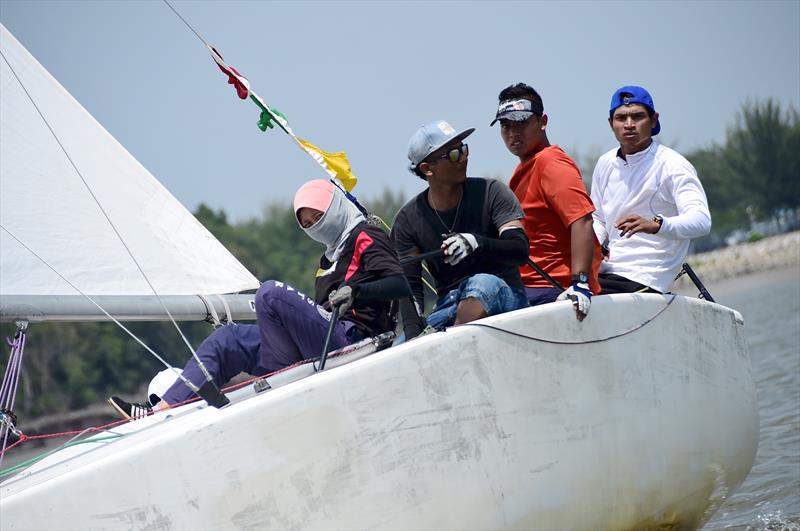 Rashidee recorded his first LLM win as skipper on day 2 of Liga Layar Malaysia Port Klang photo copyright Norzuhaira Ruhanie taken at  and featuring the Match Racing class