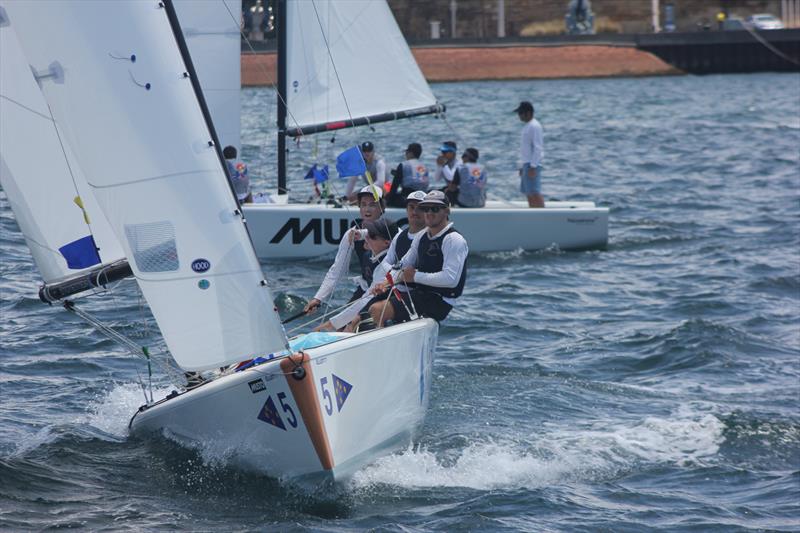 Price finished day one with one loss at the Musto International Youth Match Racing Championship photo copyright CYCA Staff taken at Cruising Yacht Club of Australia and featuring the Match Racing class