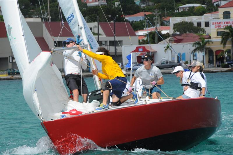 The USA’s Stephanie Roble skippered in the 2013 Carlos Aguilar Match Race. The #1 US women's match racer will be back this year photo copyright Dean Barnes taken at St. Thomas Yacht Club and featuring the Match Racing class