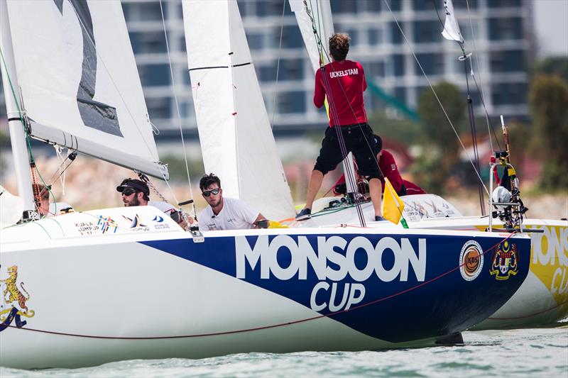 Reuben Corbett finished the Qualifying today with 3-8 scoreline at the Monsoon Cup photo copyright Robert Hajduk / WMRT taken at  and featuring the Match Racing class