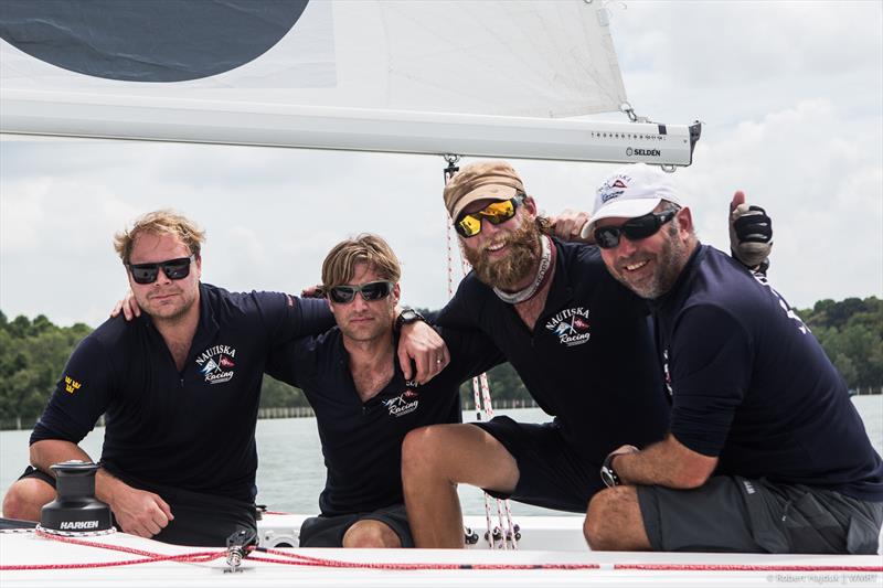 Bjorn Hansen and his team finished third overall at the Monsoon Cup and the 2015 World Match Racing Tour Season - photo © Robert Hajduk / WMRT