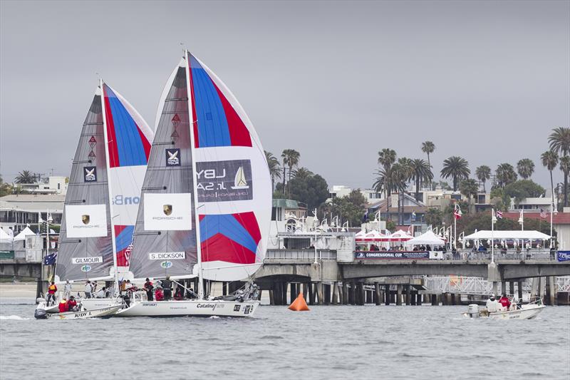 Congressional Cup day 3 photo copyright Ian Roman / WMRT taken at Long Beach Yacht Club and featuring the Match Racing class