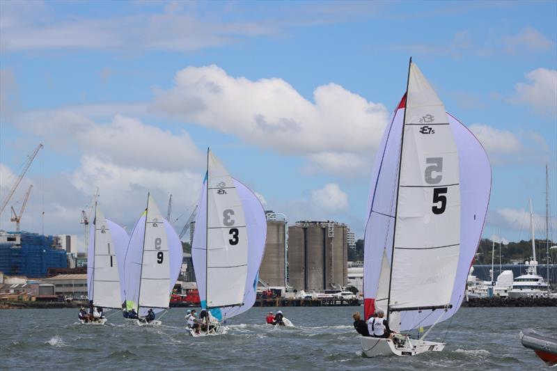 Tapper leads Costanzo, Stevenson leads Egnot-Johnson on day 3 of the 2018 Nespresso Youth International Match Racing Cup photo copyright Andrew Delves taken at Royal New Zealand Yacht Squadron and featuring the Match Racing class