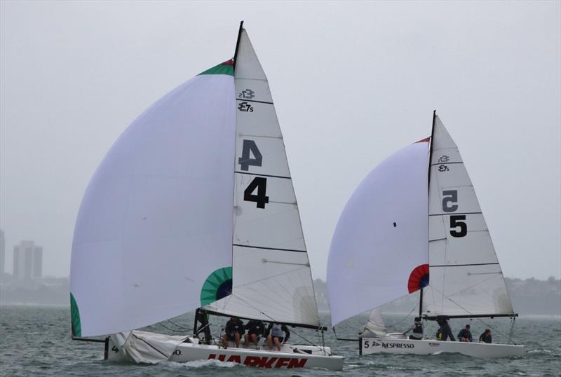 2018 Nespresso Youth International Match Racing Cup - Day 1 - Egnot Johnson v Dair photo copyright Andrew Delves taken at Royal New Zealand Yacht Squadron and featuring the Match Racing class