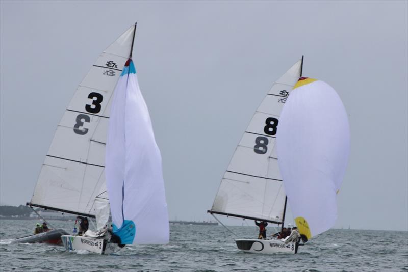 2018 Nespresso Youth International Match Racing Cup - Day 1 - Tapper v Takahashi photo copyright Andrew Delves taken at Royal New Zealand Yacht Squadron and featuring the Match Racing class