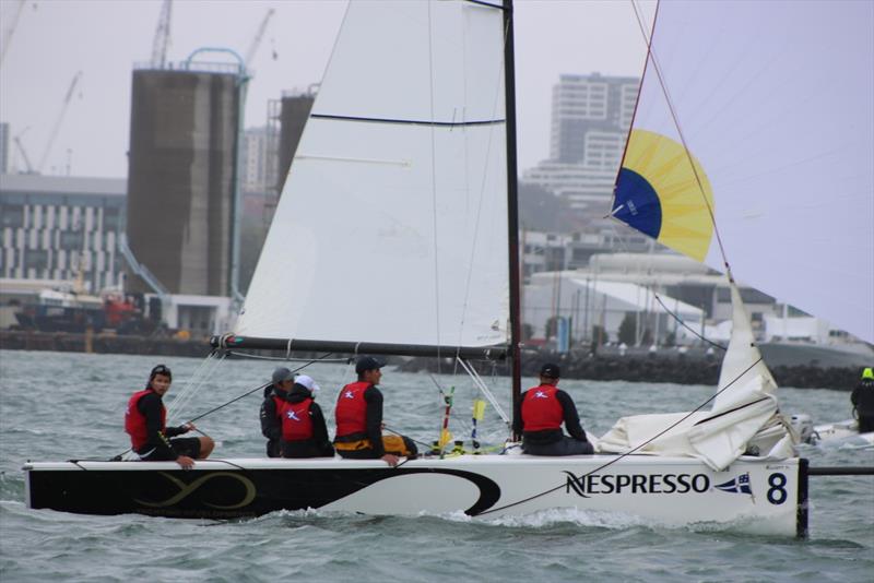2018 Nespresso Youth International Match Racing Cup - Day 1 - Takahashi RNZYS photo copyright Andrew Delves taken at Royal New Zealand Yacht Squadron and featuring the Match Racing class