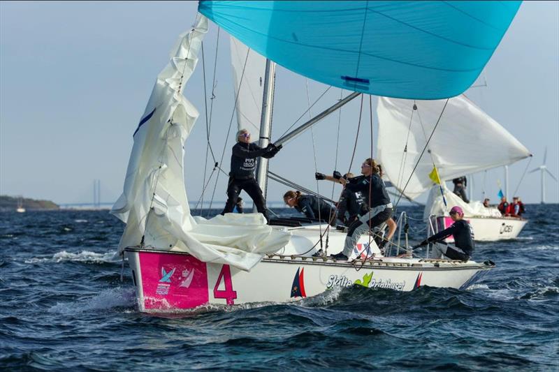 Anna Östling (SWE) and WINGS Sailing Team at 2022 Women's Match Race Denmark photo copyright WMRT taken at  and featuring the Match Racing class