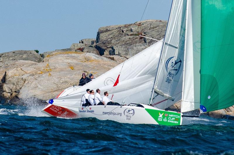 Jeffrey Petersen (USA) Golden State Match Racing Team and Eric Monnin (SWI) Capvis Swiss Match Racing Team at 2023 GKSS Match Cup Sweden - photo © Anders Dahlberg