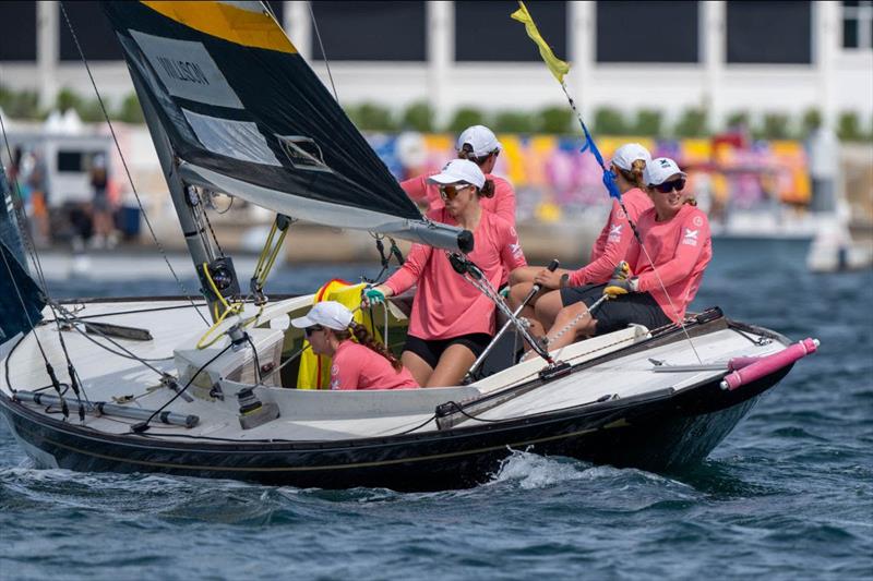 Celia Willison (NZL) and her EGDE Women's Match Racing Team at the 2023 Bermuda Gold Cup photo copyright Ian Roman / WMRT taken at Royal Bermuda Yacht Club and featuring the Match Racing class
